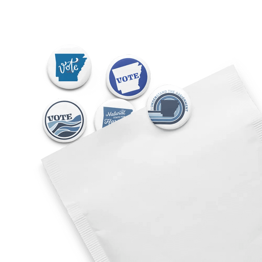 Vote BLUE Arkansas Buttons product image (13)