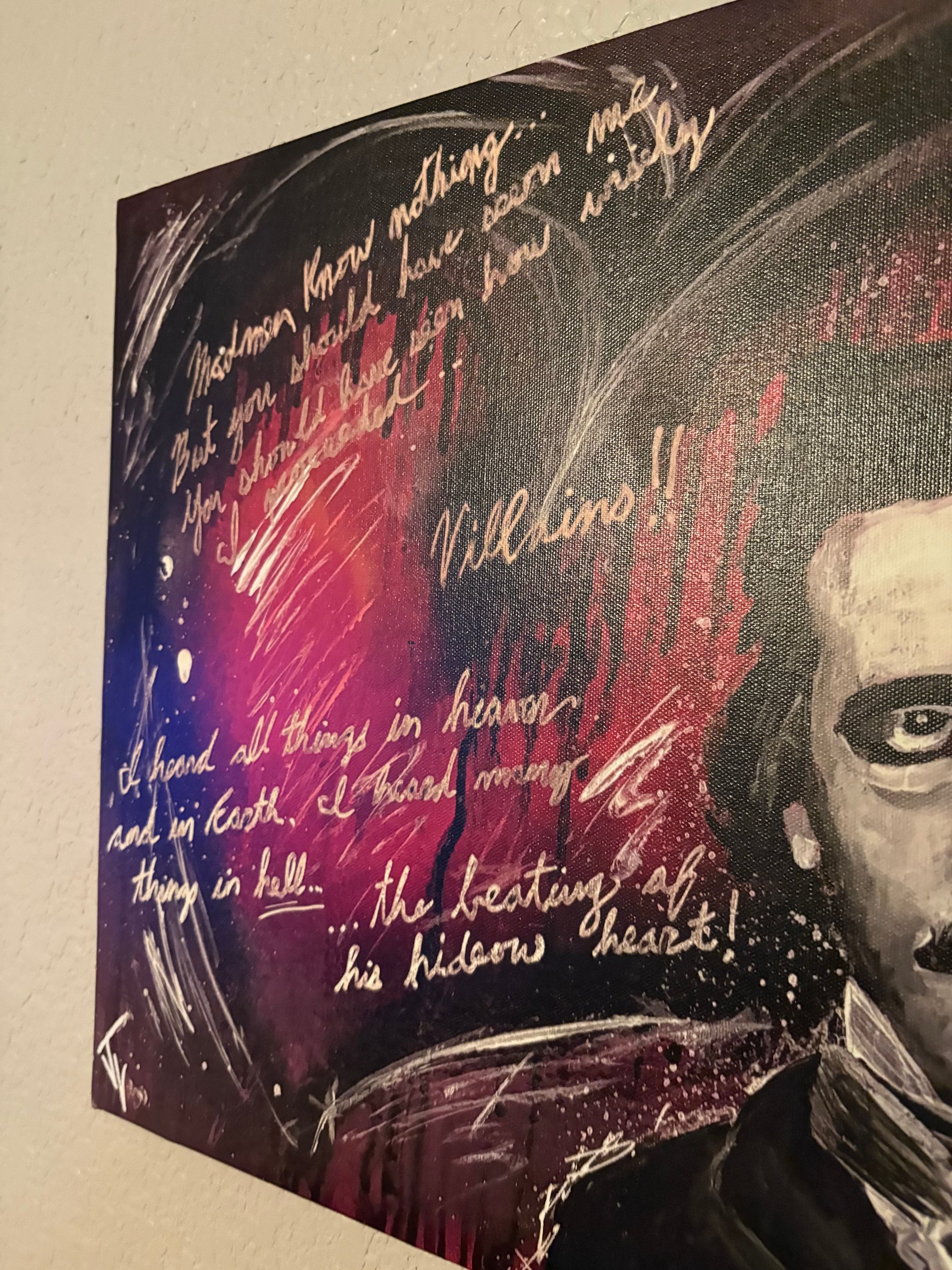 Canvas print “Edgar Allen Poe Heart” product image (7)