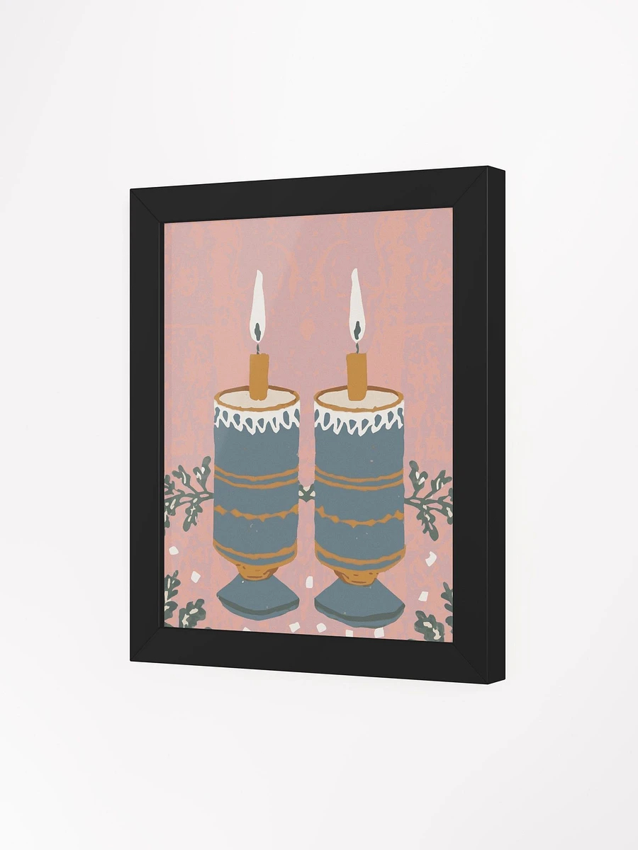 Shabbat Candles Painting Framed Wall Art Print product image (4)