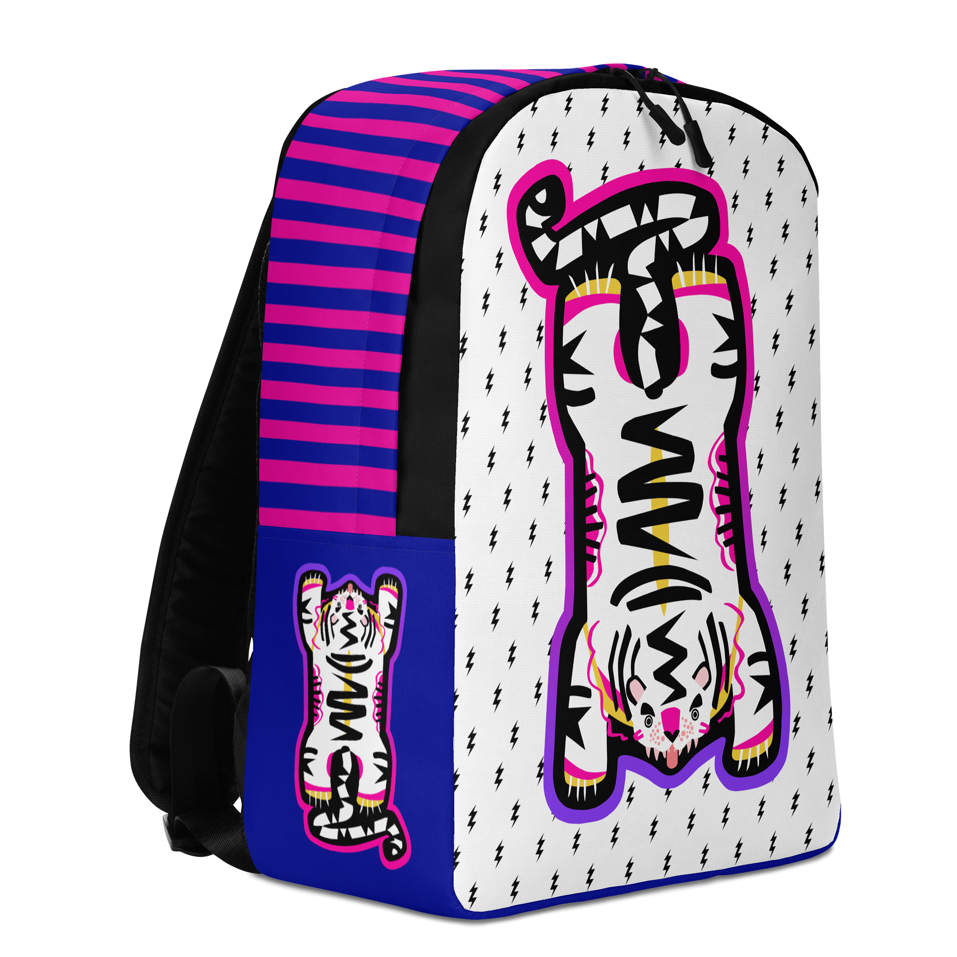 Pink & Blue Tiger Backpack - Electric Tiger Club product image (4)