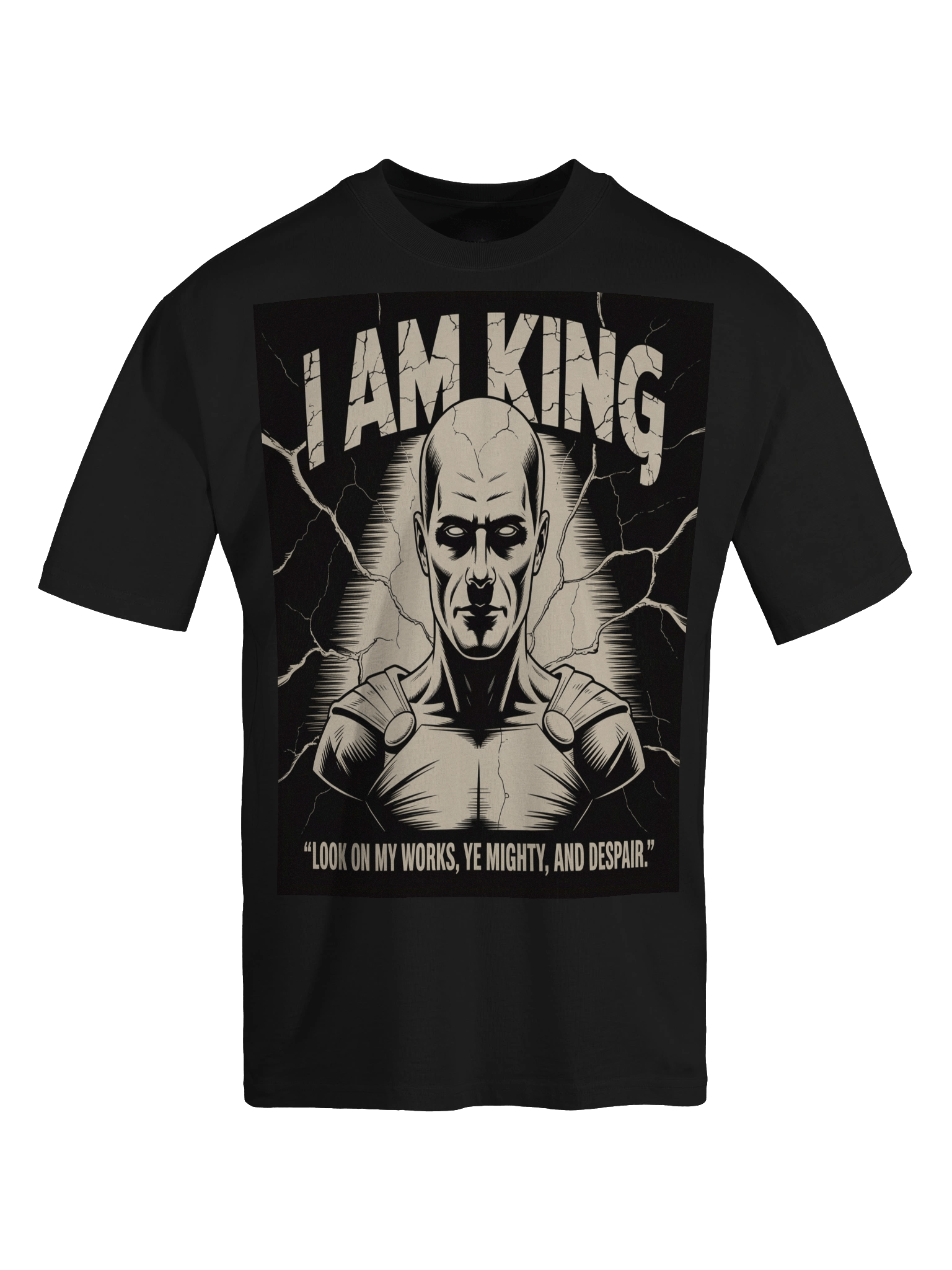 I Am King: Ozymandias Inspired Oversized Faded T-Shirt product image (1)