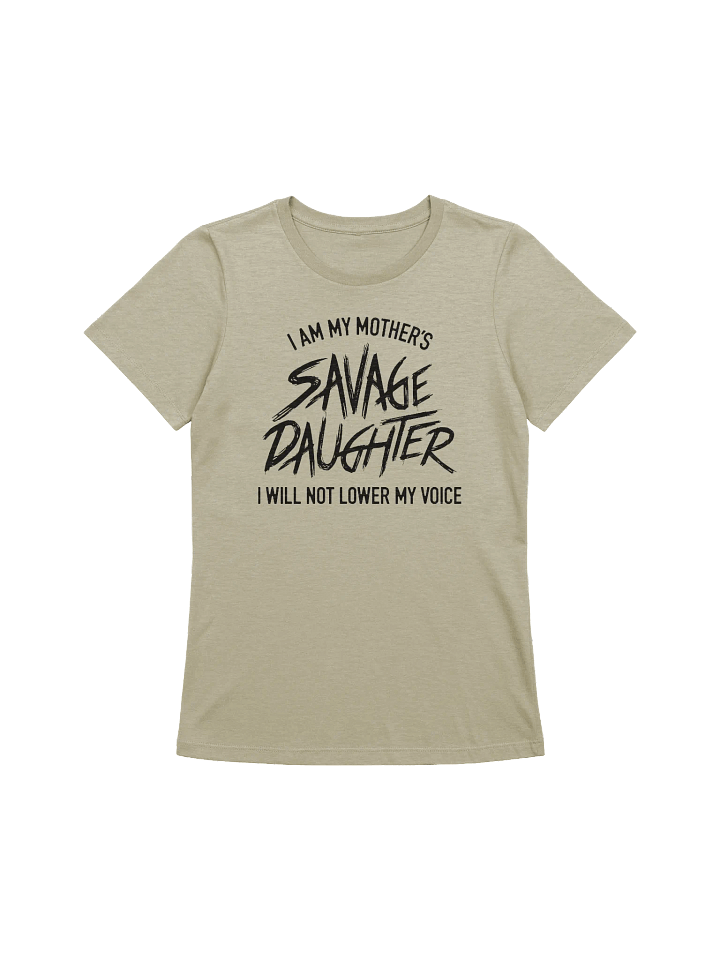 Savage Daughter Women's Supersoft Relaxed-fit T-Shirt (black print) product image (1)