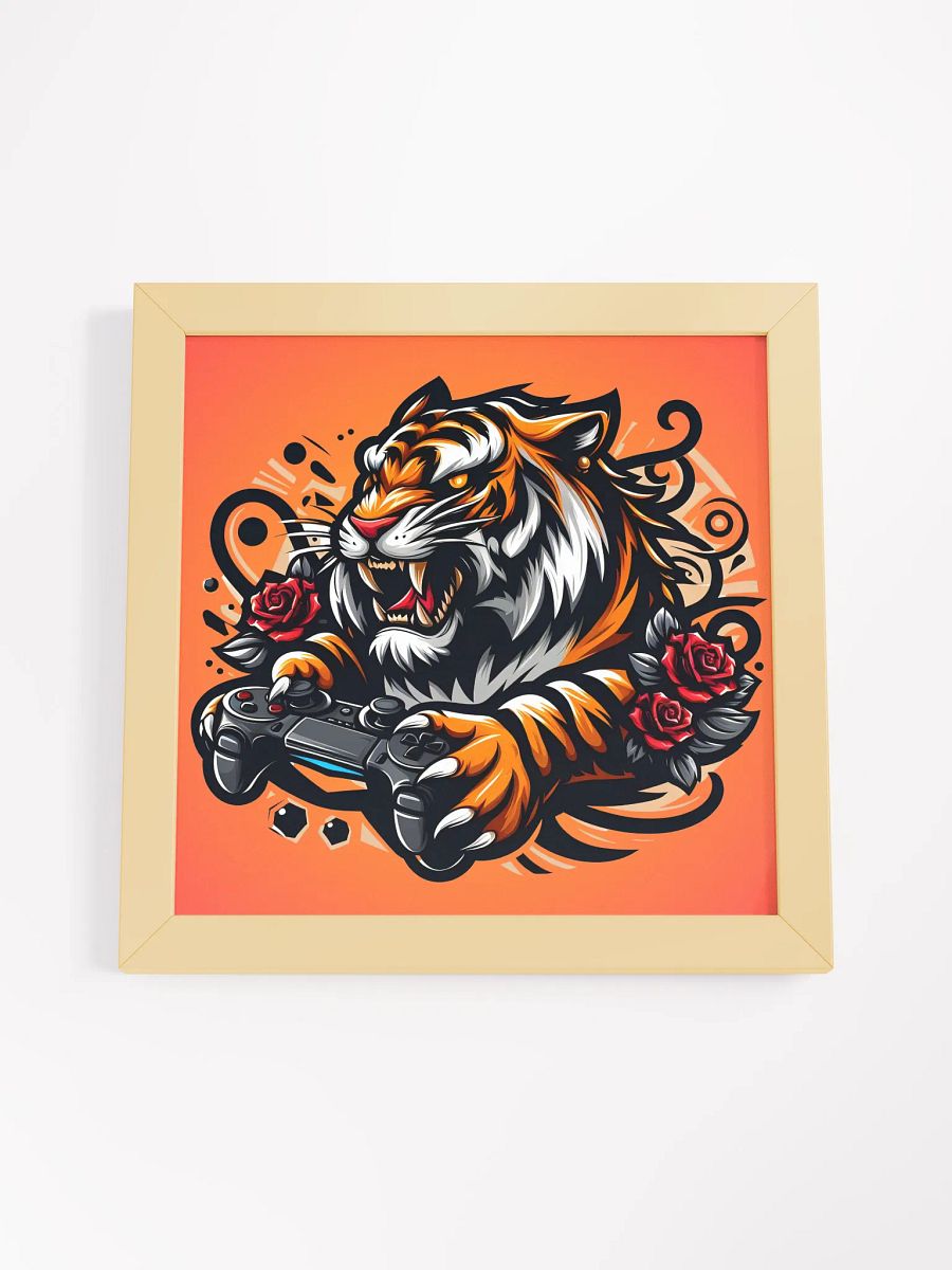 Tiger Gamer Framed Matte Poster product image (55)