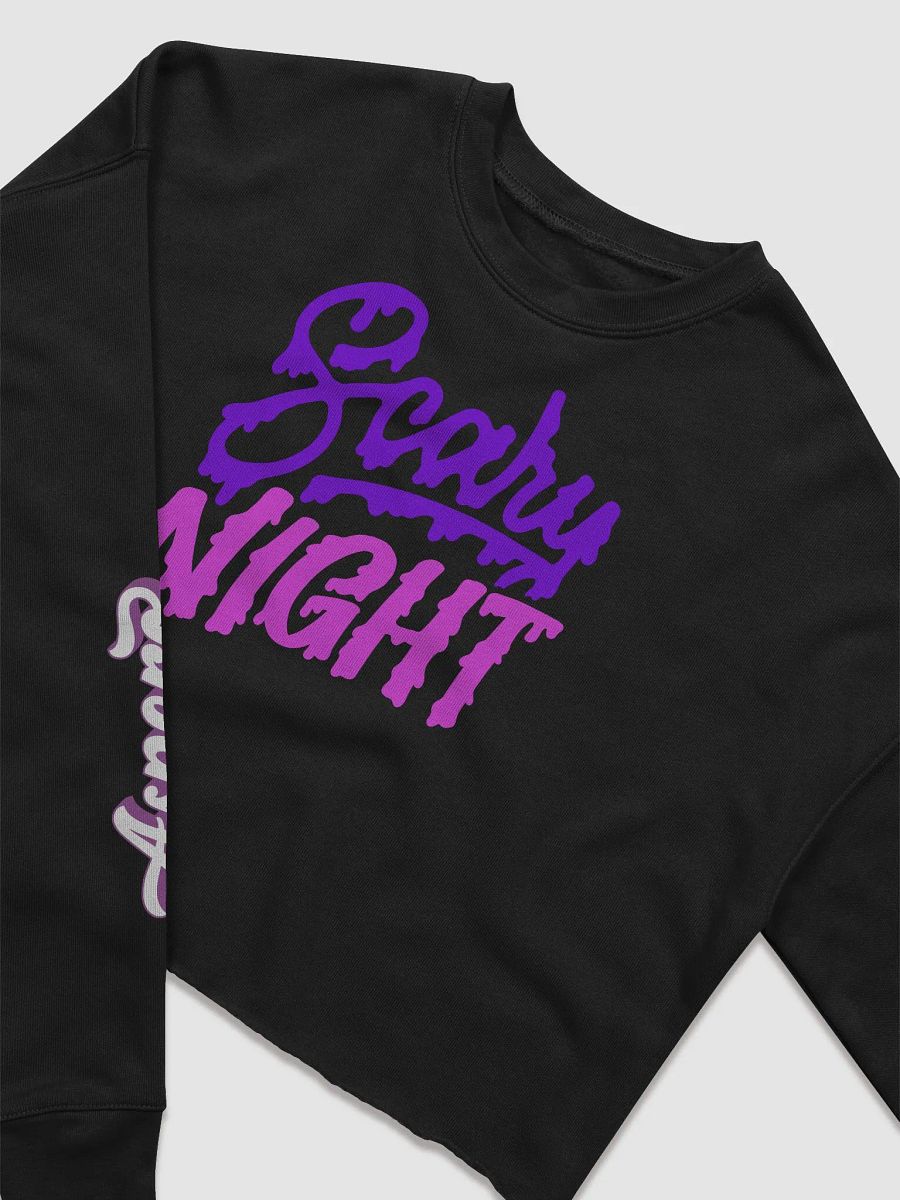 Scary NIGHT Fleece Crop Sweatshirt product image (4)