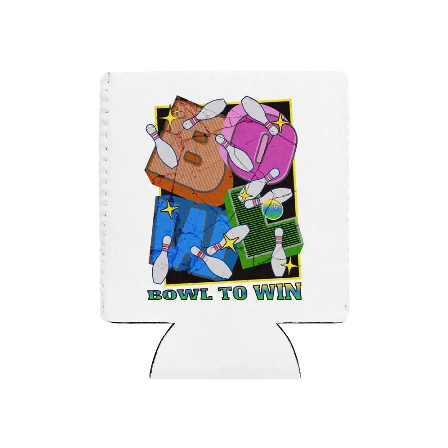 Bowl To Win Block Letter Can Cooler product image (1)