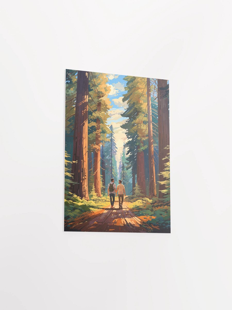 Seeing The Redwoods Together - Gay Couple Studio Art Print product image (20)