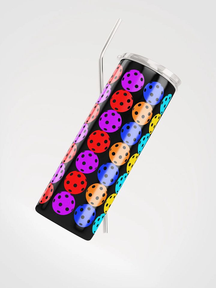 Colorful Pickleball Ball Wrap Tumbler product image (2)