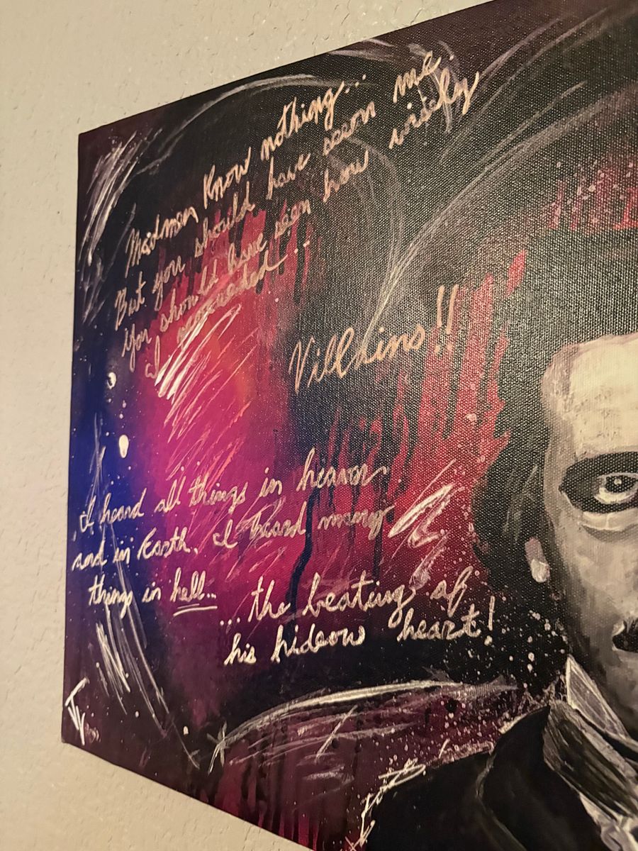 Canvas print “Edgar Allen Poe Heart” product image (7)