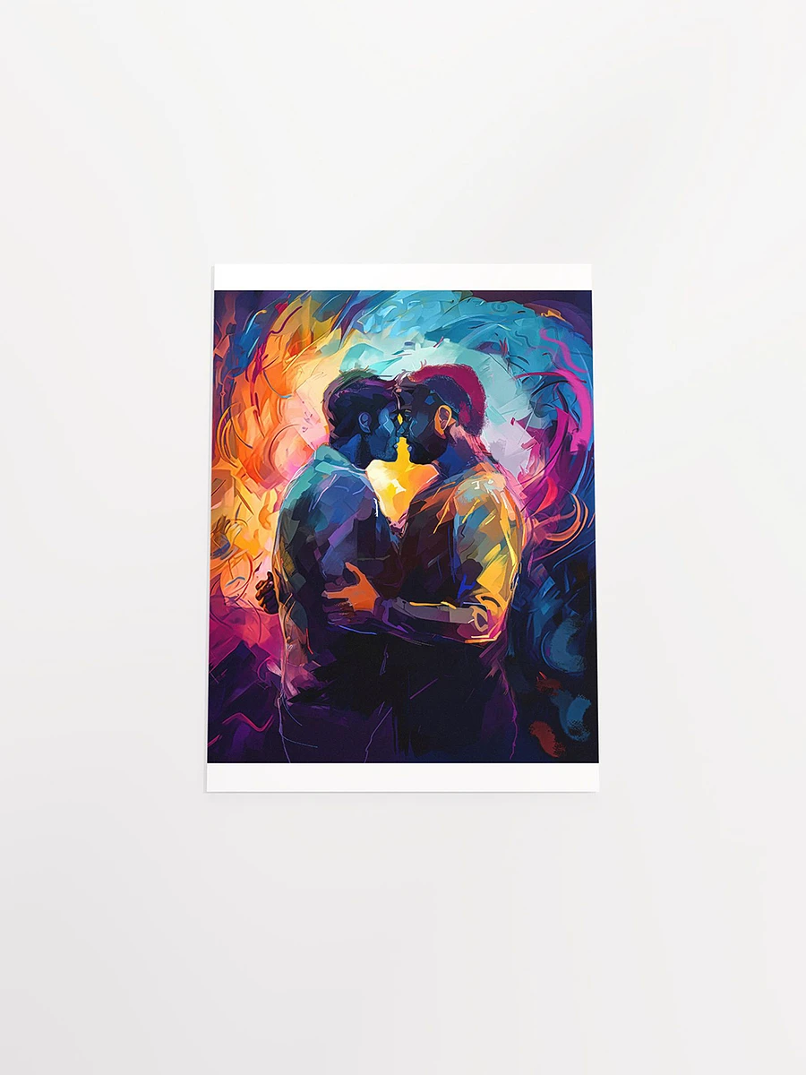 Two Men – Colorful Embrace Gay Matte Poster product image (4)