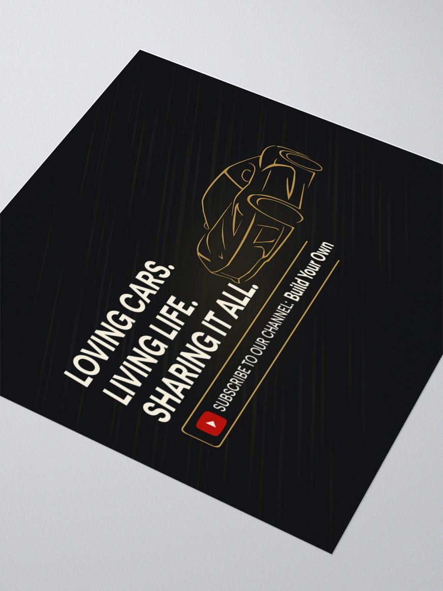 3" Die-Cut Sticker – Build Your Own Lifestyle Decal product image (3)