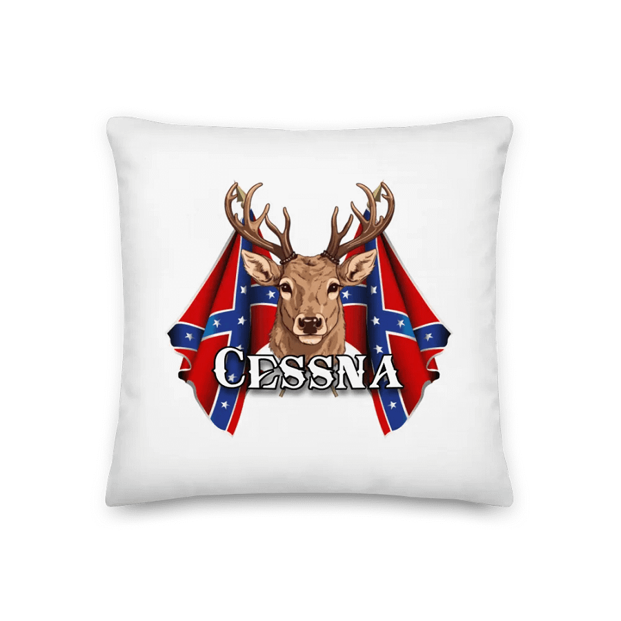 "Cessna" Last Name Rebel Redneck Deer - Pillow product image (1)