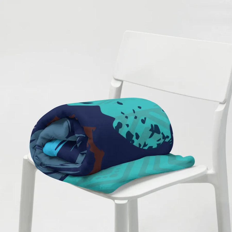 Fierce Wolf Throw Blanket product image (7)