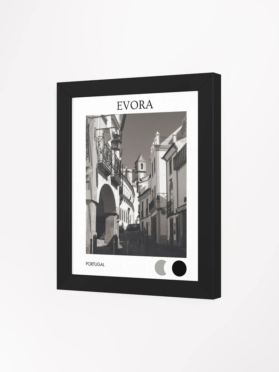 Streets of Evora - Black & White - Framed product image (3)