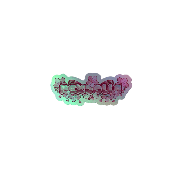 HexDolls Logo Holographic Sticker product image (1)