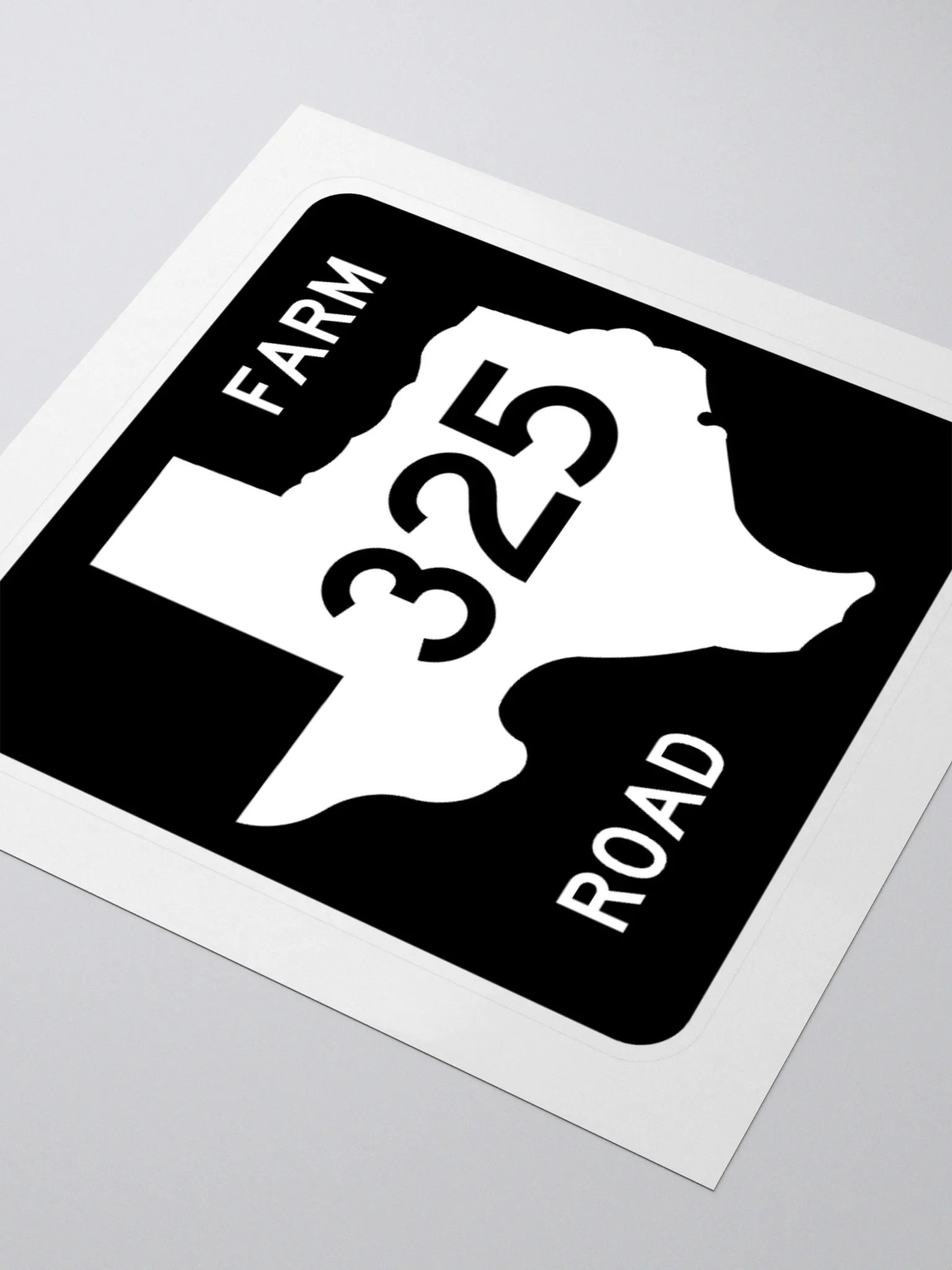 Texas Farm Road Sign FM 325 Sticker product image (3)