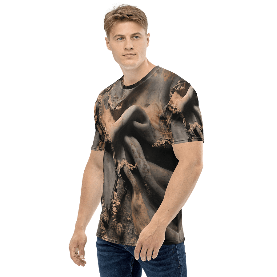 Worn Canvas Texture Tee - Distressed Vintage Style product image (1)