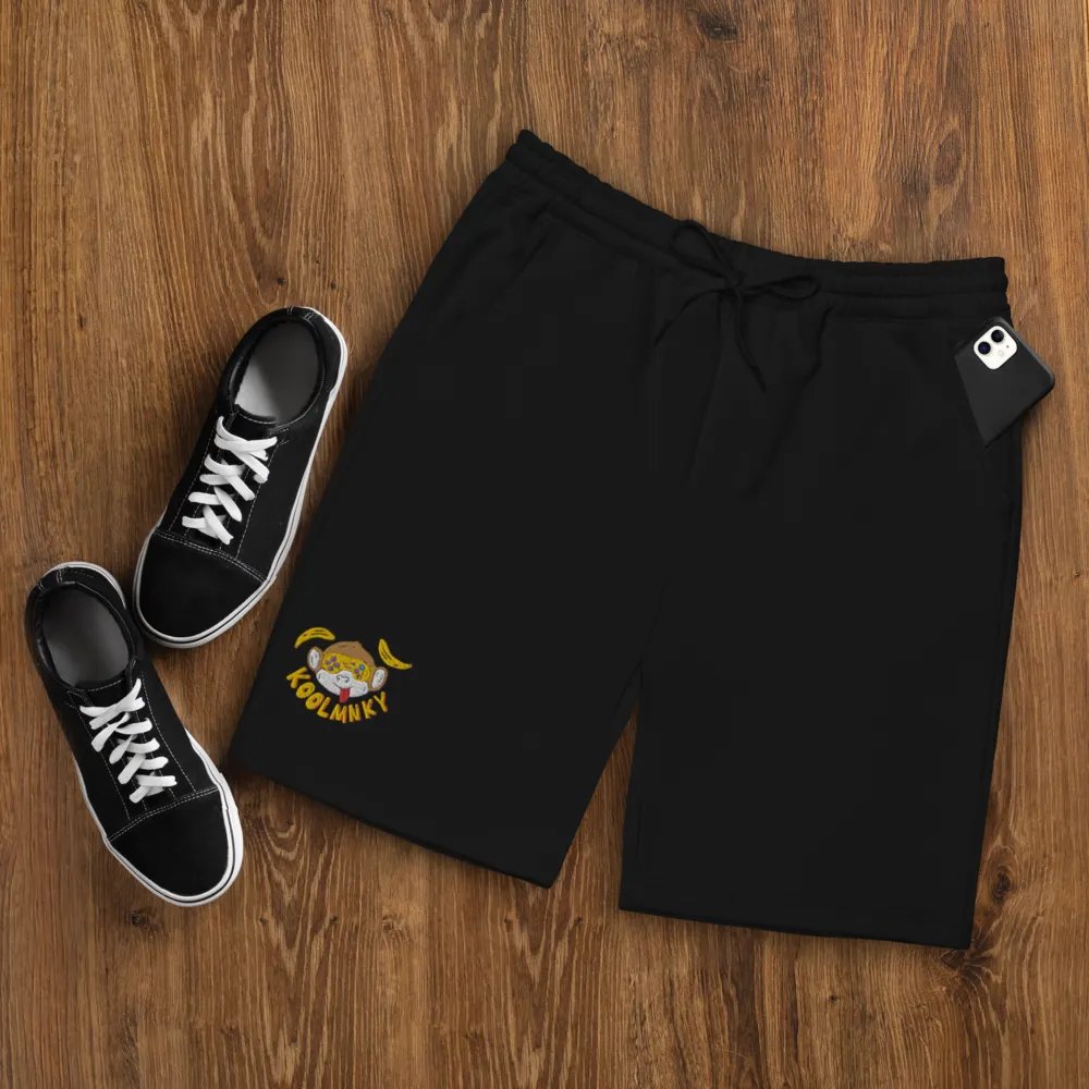 Embroidered KoolMnky Men's Fleece Short product image (6)