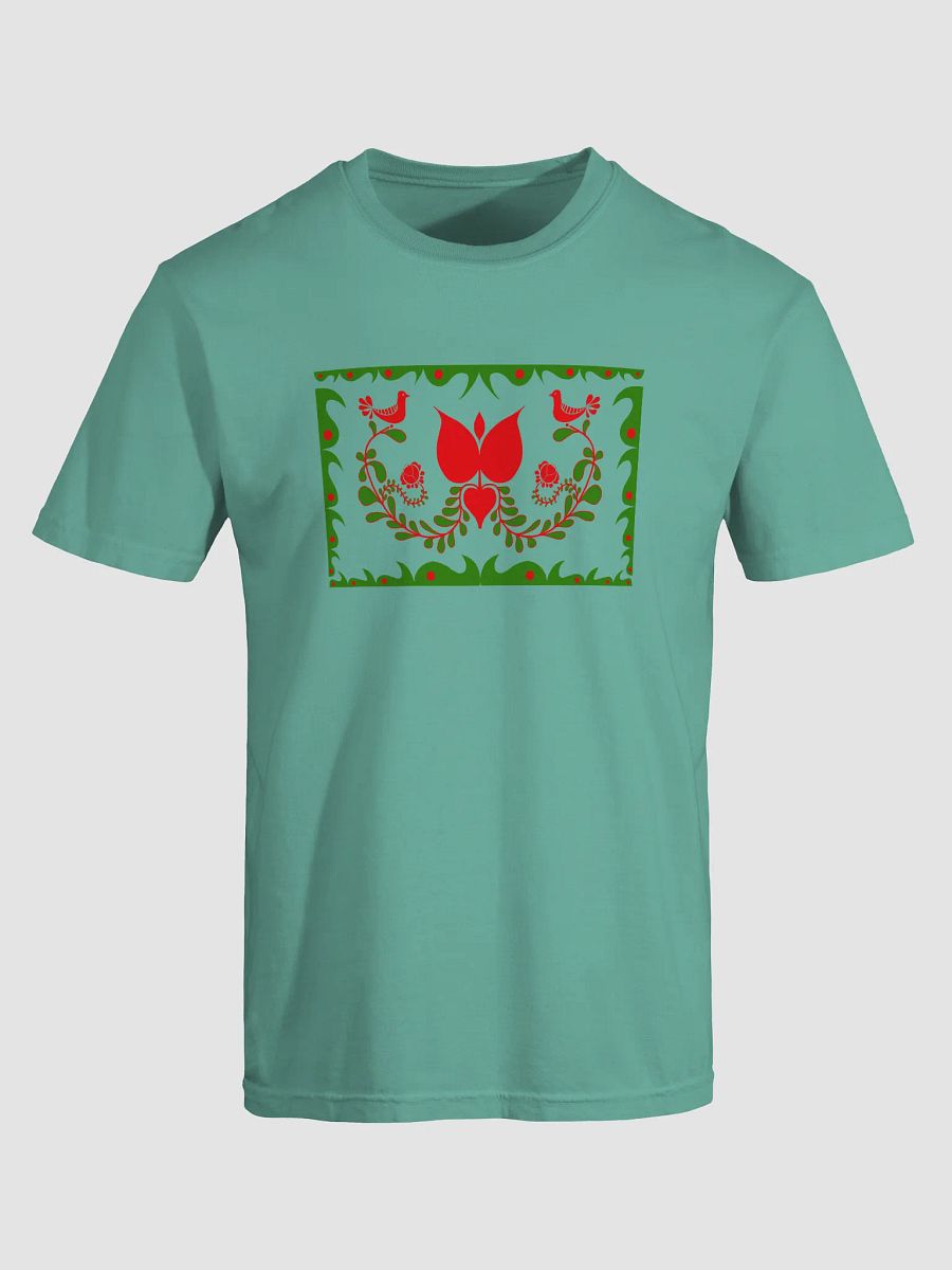 Hungarian Green Folk Art T-Shirt product image (5)
