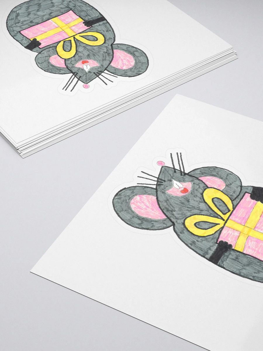 Present mouse sticker product image (4)