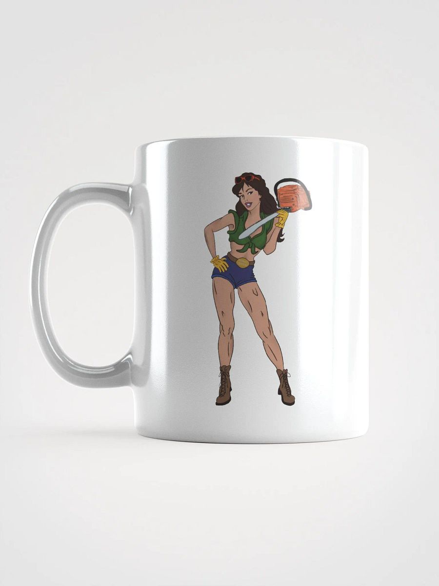 Brunette Chainsaw Betty Pinup Mug product image (1)