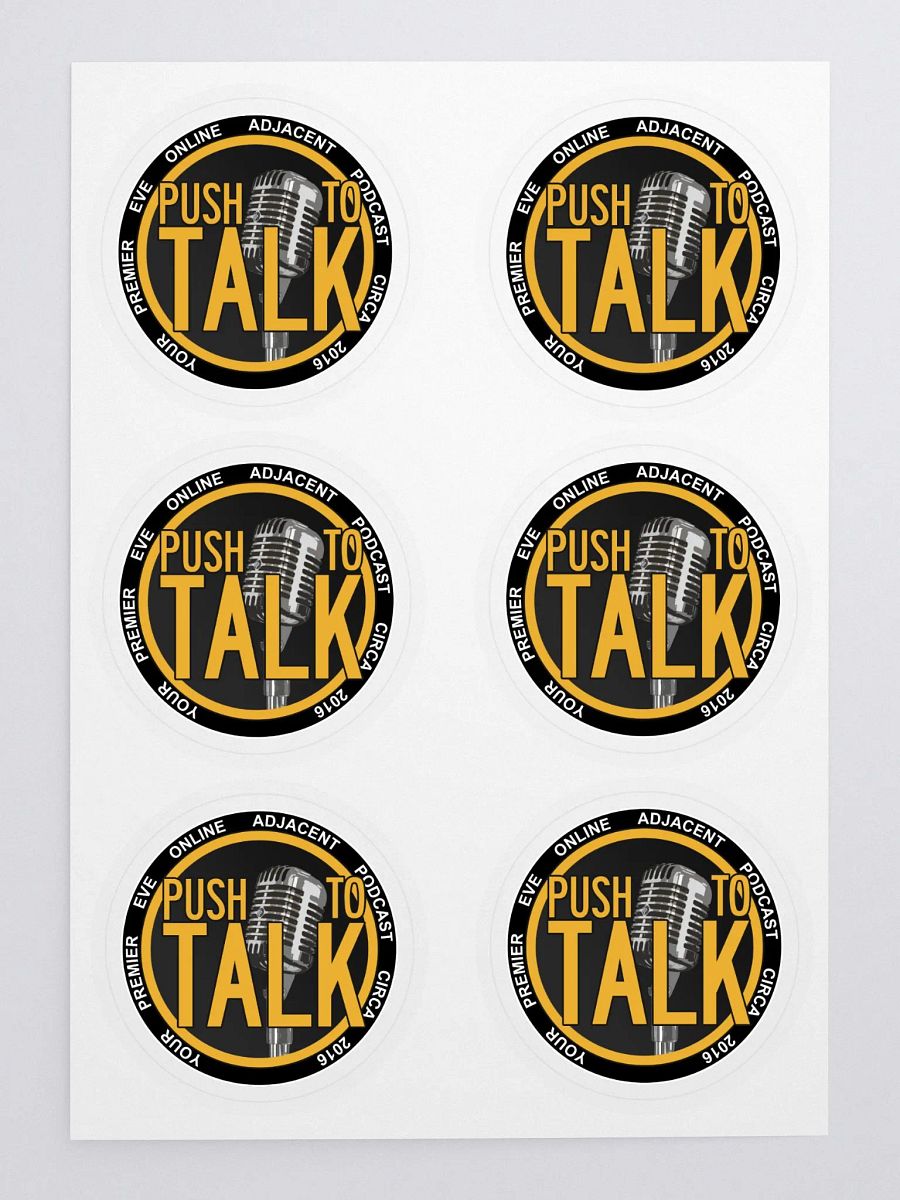 Push To Talk 2.55" Sticker Sheet product image (3)