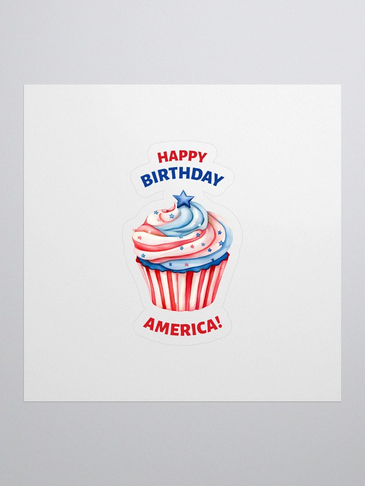 Patriotic Cupcake Celebration Stickers product image (1)