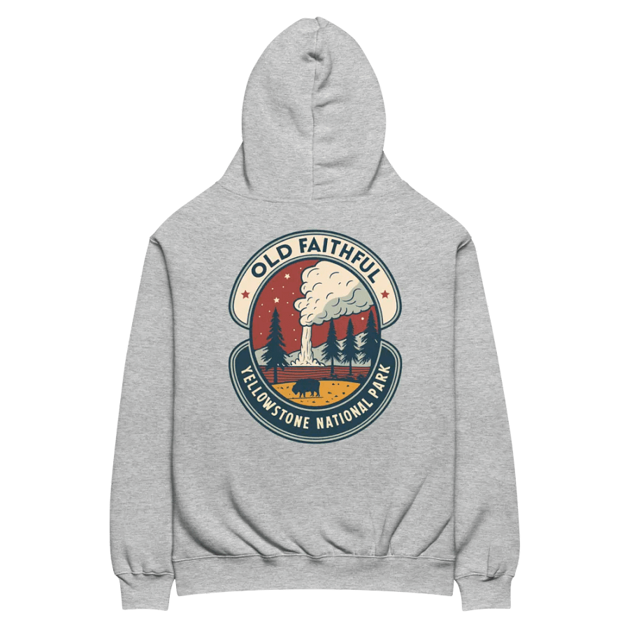 Old Faithful Yellowstone National Park Emblem Hoodie product image (16)