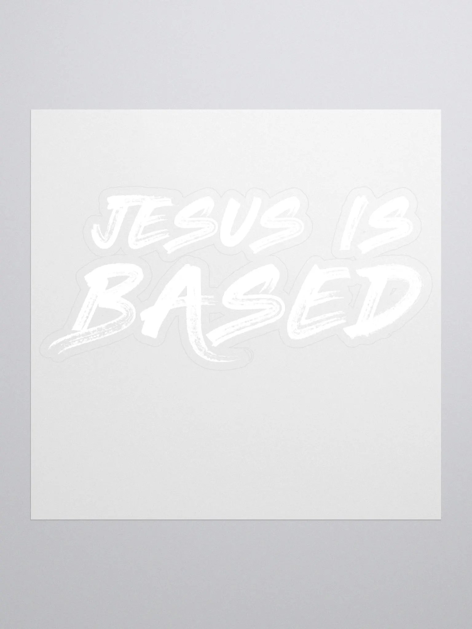 Jesus is Based (White) product image (1)
