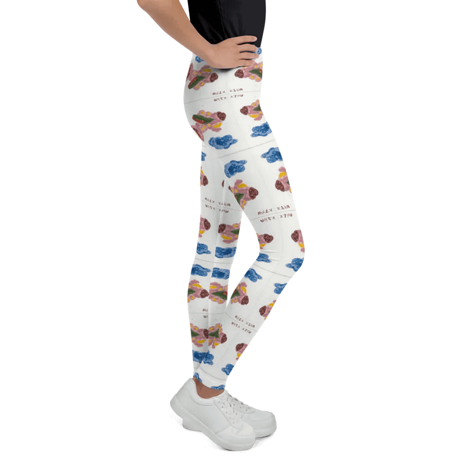 Kid Airplane (All-Over Print Youth Leggings) product image (6)