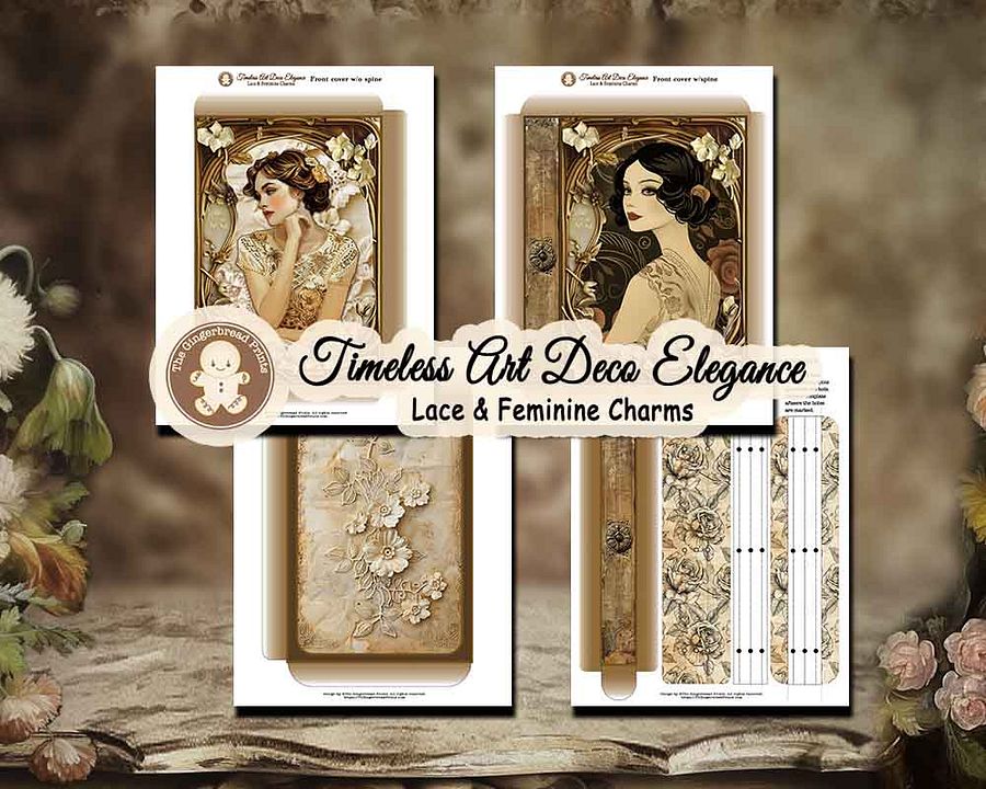 Timeless Art Deco Elegance & Vintage Lace Journal kit product image (4)
