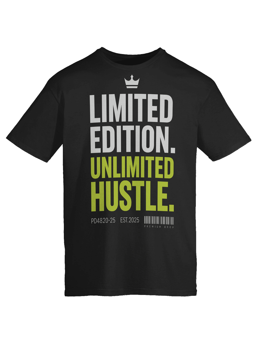 Limited Edition. Unlimited Hustle – Motivational Streetwear T-Shirt product image (9)