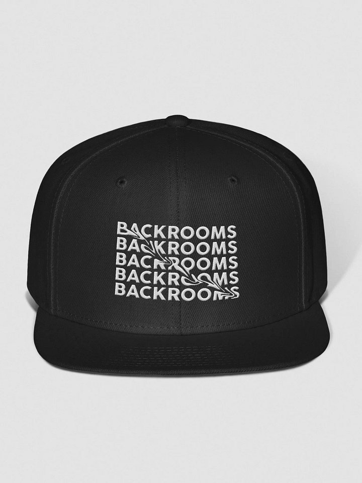 Backrooms Black Snapback Hat product image (1)