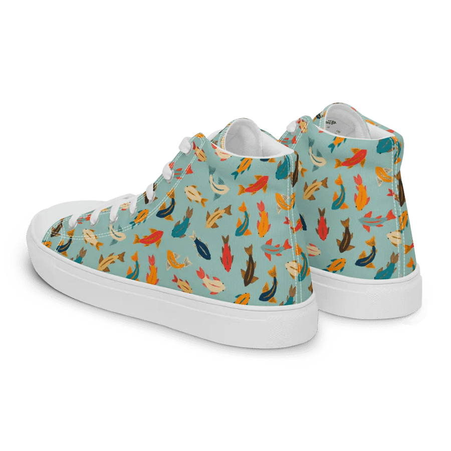 Aquatic Encounters - Mens High Top Canvas Shoes product image (5)