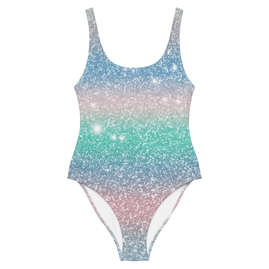 Glitter Unicorn Texture Design One Piece Swimsuit (5) product image (5)