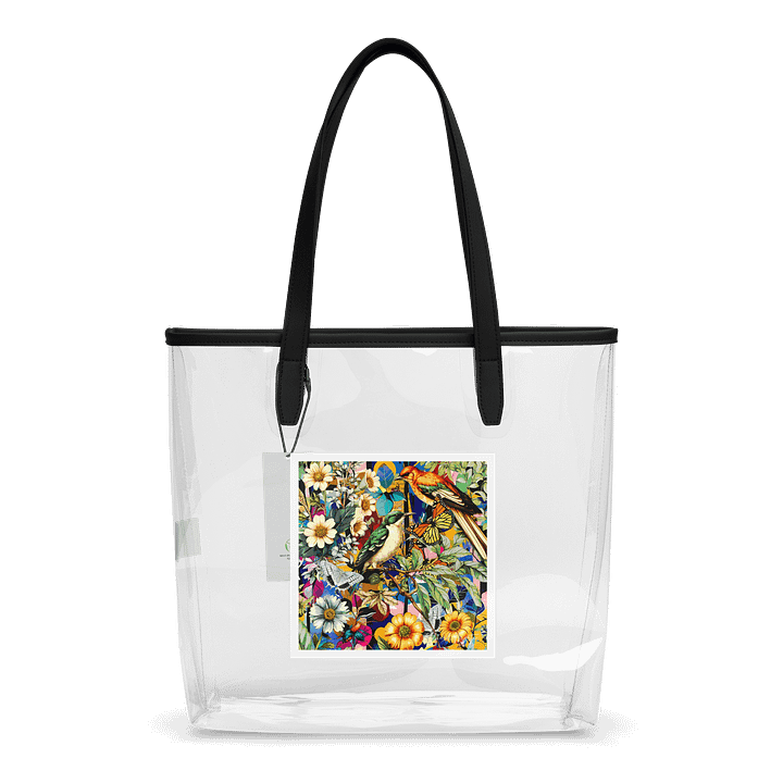 Floral Symphony Clear Tote Bag product image (2)
