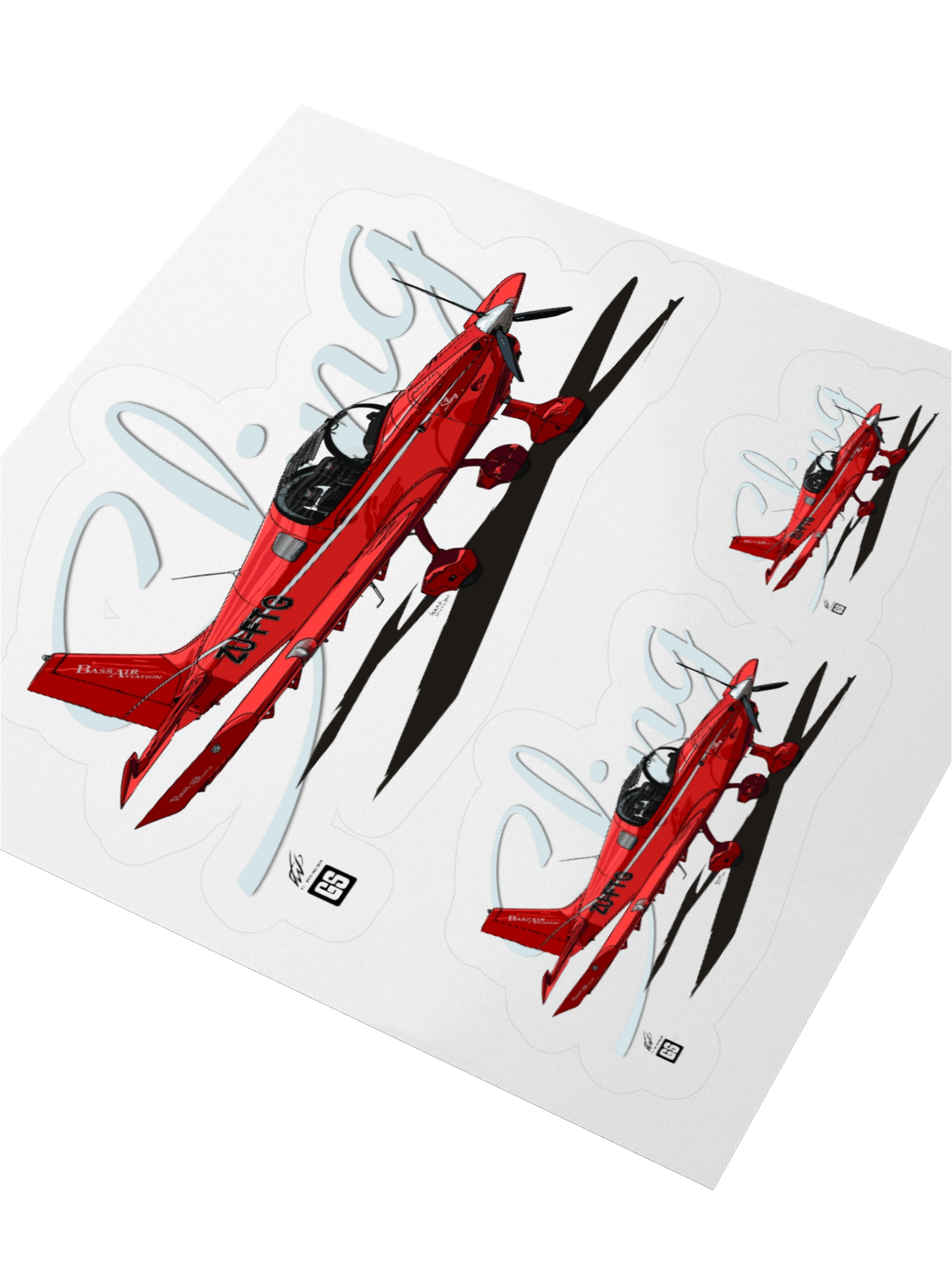 Sling 2 Sticker Combo 1 - Custom Aviation Illustration product image (8)