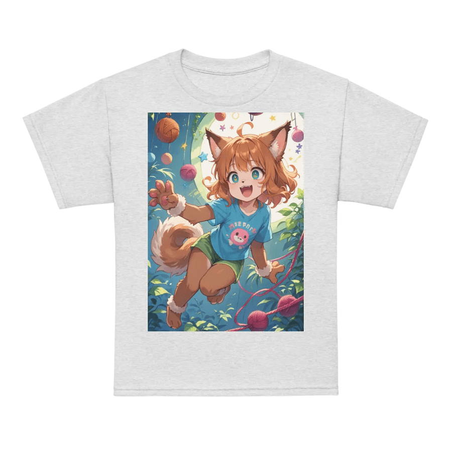 Animated Cat Girl Youth T-Shirt product image (72)