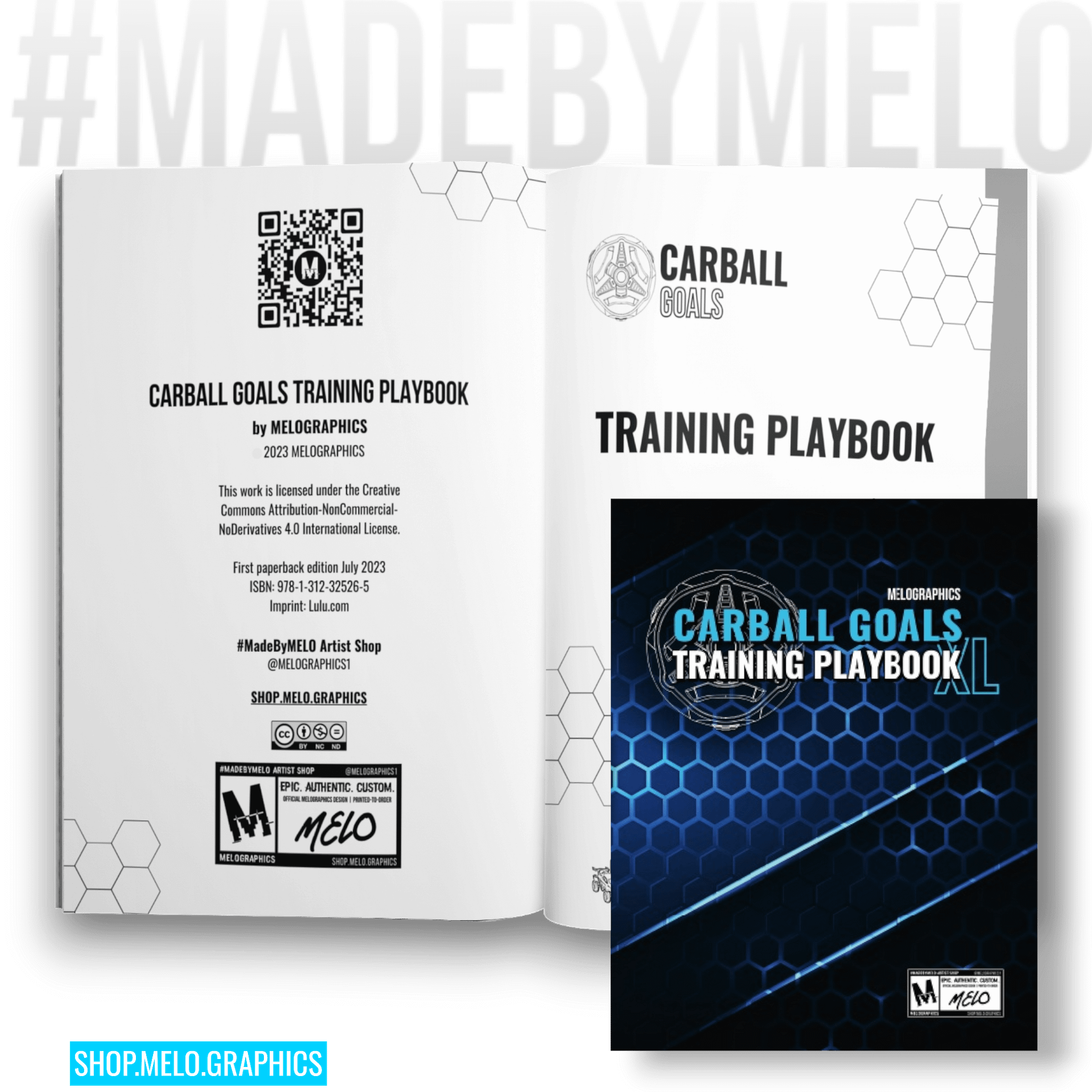 Carball Goals Training Playbook: Rocket League Training & Strategy - Notebook | #MadeByMELO product image (5)