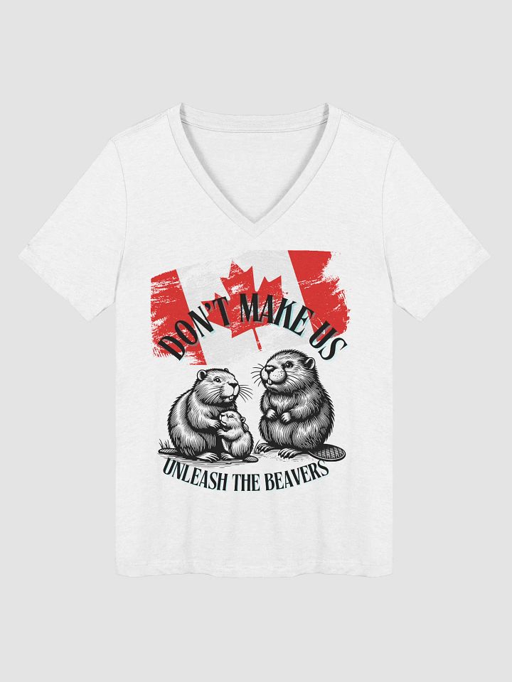 Canadian Flag Maple Leaf V-Neck Tee product image (8)