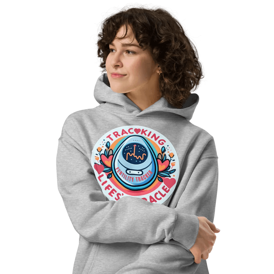 Miracle Tracker Floral Fertility Hoodie product image (24)
