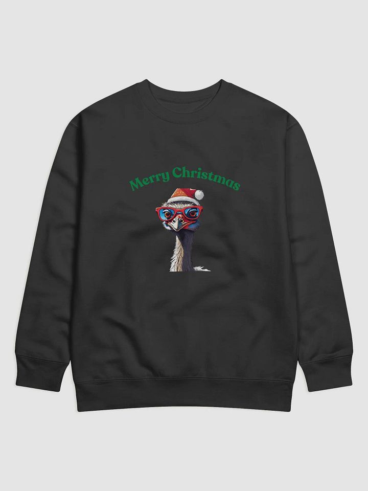 Festive Emu Merry Christmas Sweatshirt - Green product image (1)