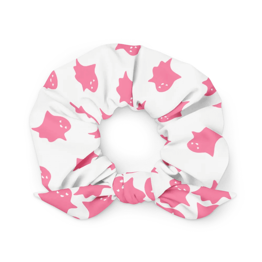 Pink Ghosts All-Over Print Scrunchie product image (5)