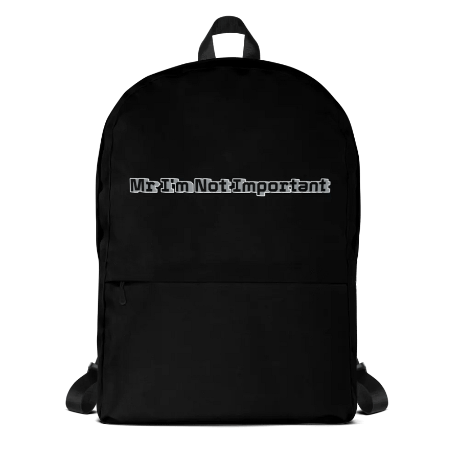 Backpack - Black - Mr I'm Not Important product image (9)