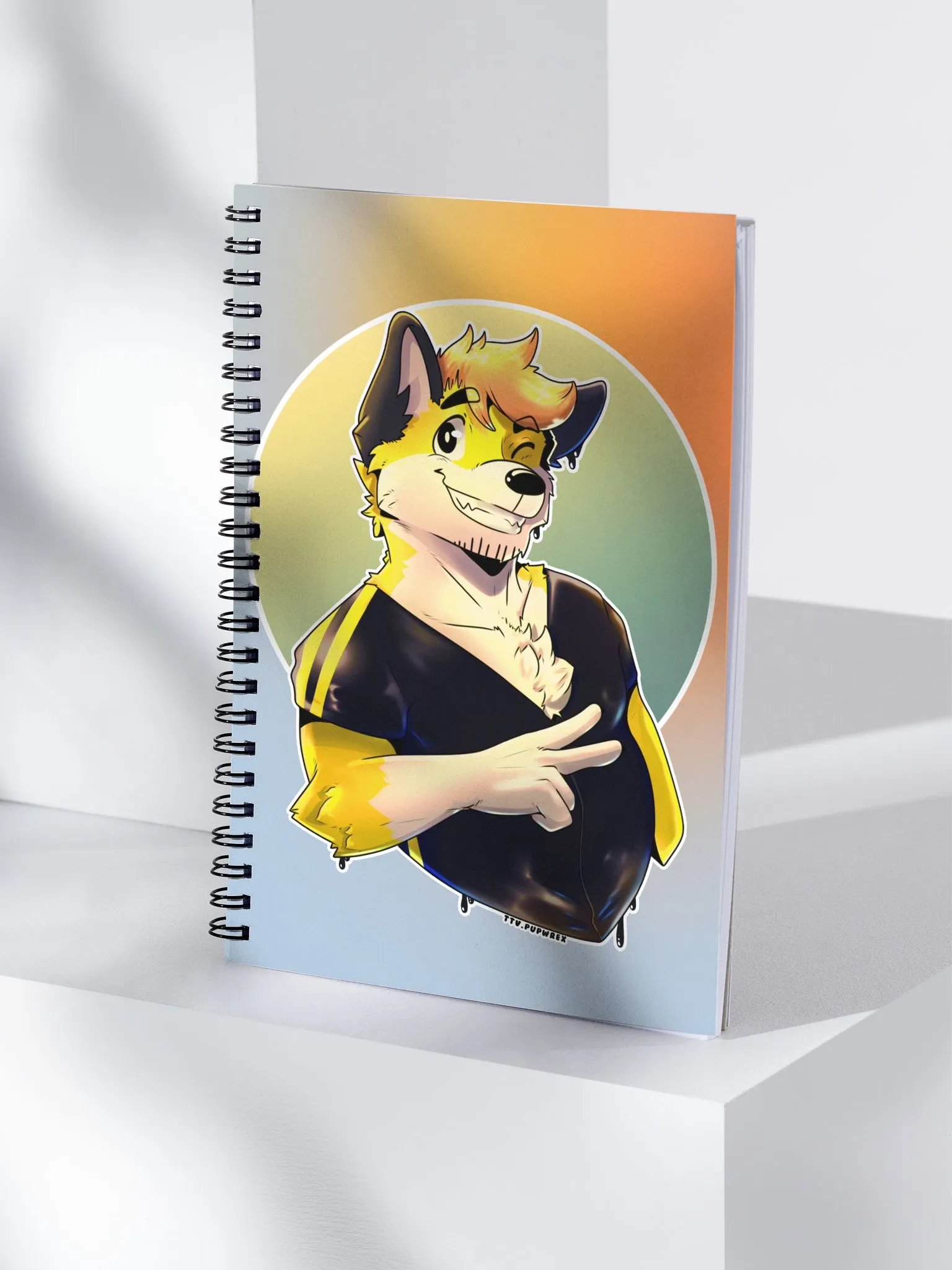 SynthPopWrex - Spiral Notebook product image (4)