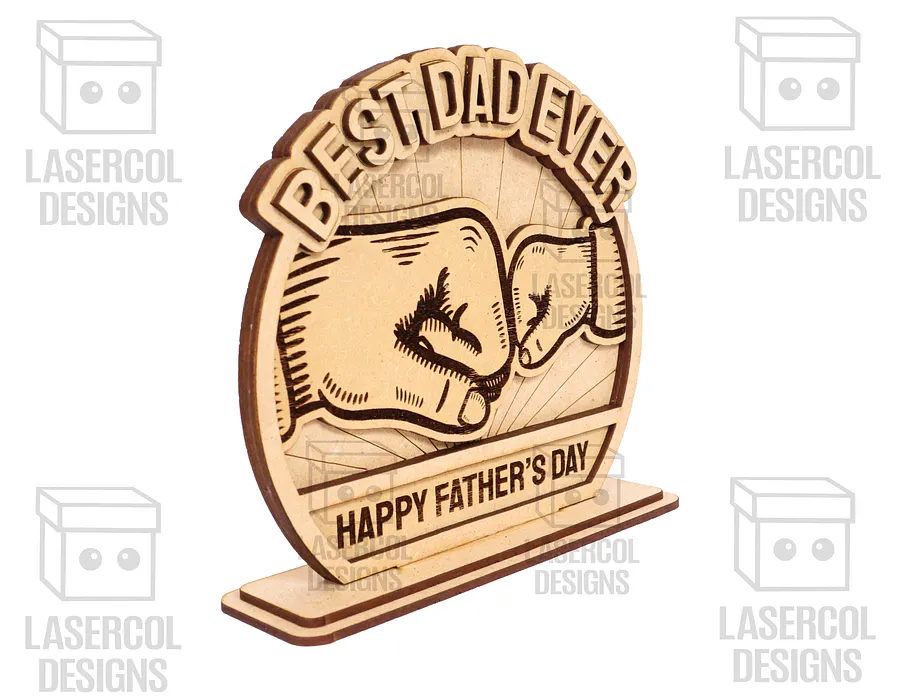 Father's Day Gift Plaque Set 1 (2 Sizes) - Laser Cut Files product image (10)
