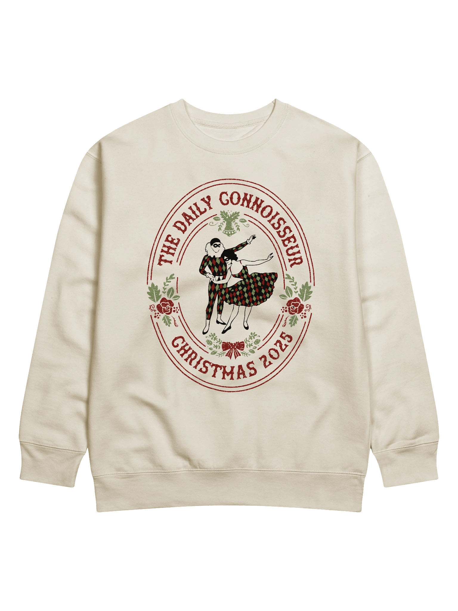Adult Harlequin Christmas Emblem Sweatshirt product image (5)