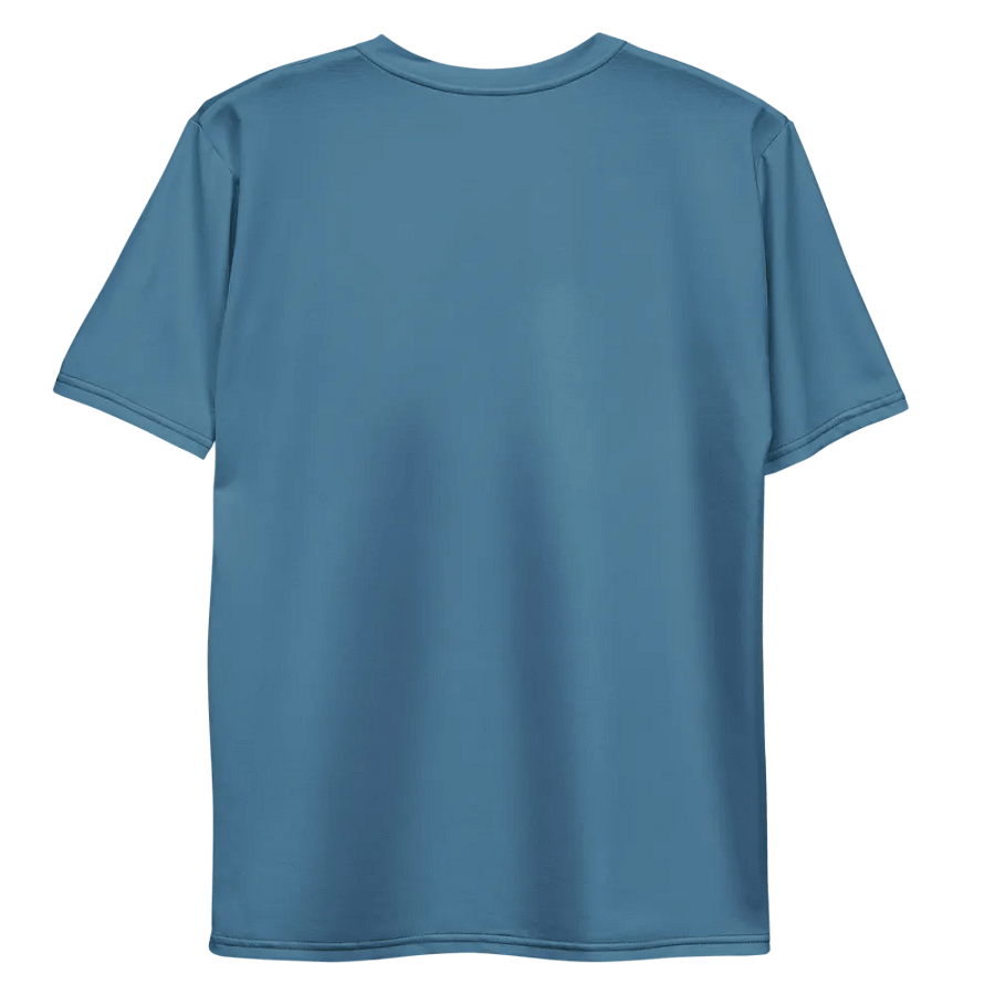 Plain Medium Blue True Summer Men's Crewneck Polyester Heavyweight Premium T-Shirt by Treasure Pie product image (10)