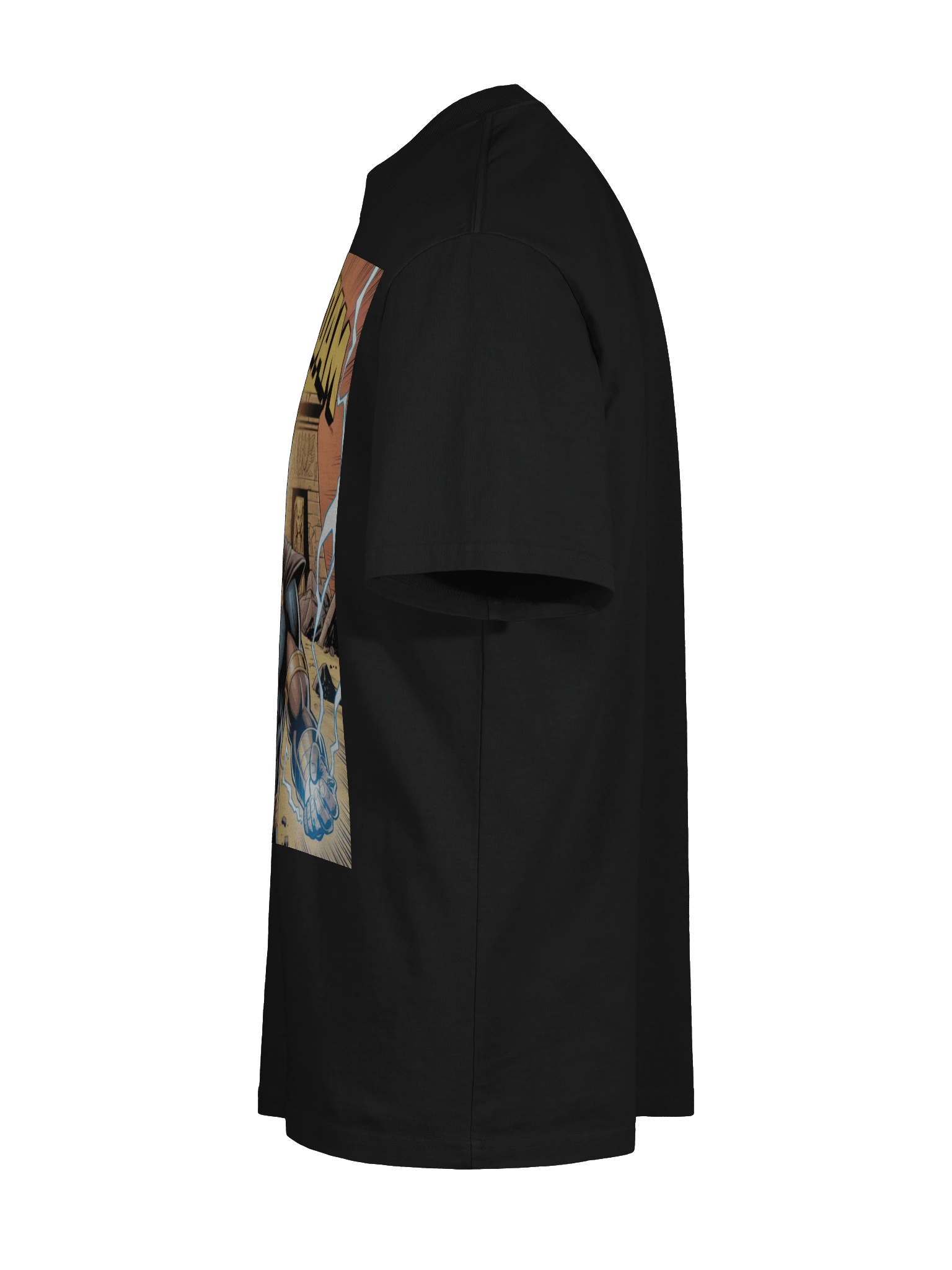 Black Adam Power of Shazam Oversized Faded T-Shirt – Kahndaq Eclipse Fury product image (10)