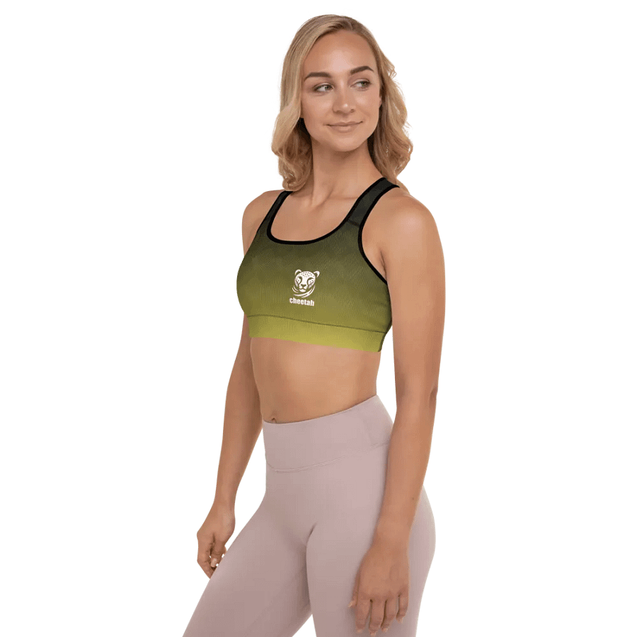 yellow wave sports bra product image (4)