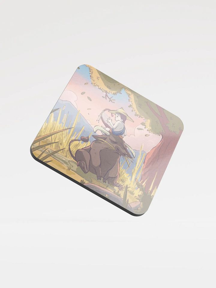 Serenading a Buffalo | Glossed Cork Coaster product image (1)